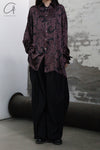 Geoffrey B. Small shirt GRS08 black coffee print 22